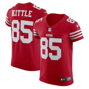 mens nike george kittle scarlet san francisco 49ers vapor e